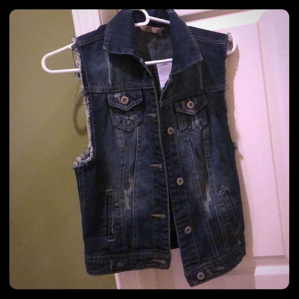 Jean jacket vest